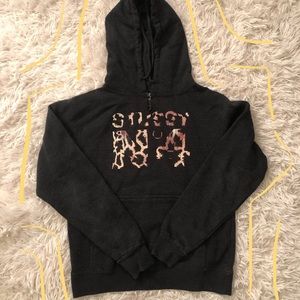 Stüssy Hoodie with cheetah lettering